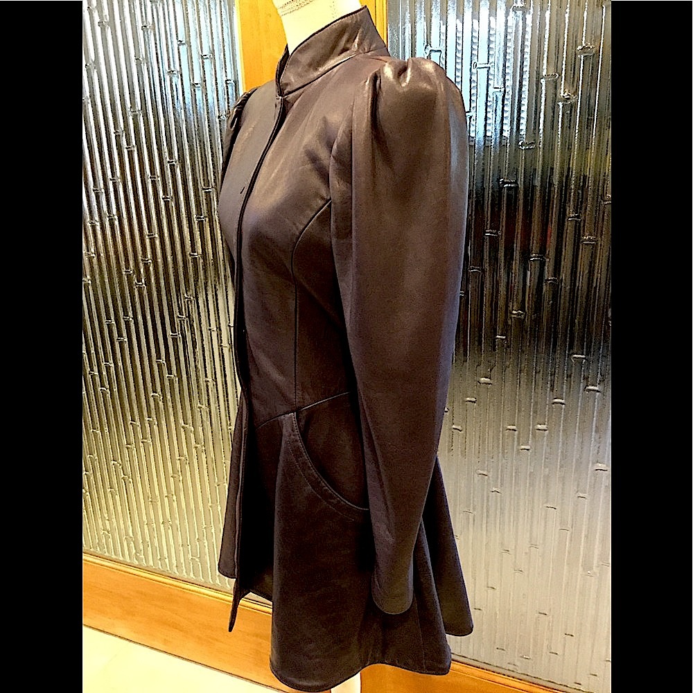80’s Michael Hoban for North Beach Leather Dress - Picture 7 of 8